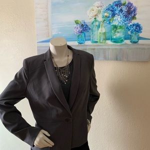 Worthington One button, gray blazer